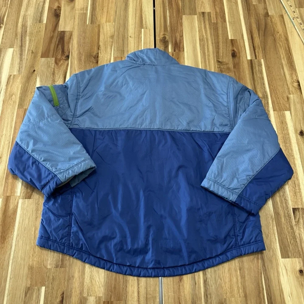Vintage Nike Jacket Youth S 7-8 Blue Full Zip Lightweight Lined Colorblock 90s